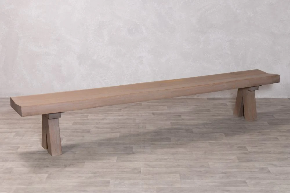 Solid Oak Live Edge Dining Bench Range - Image 7