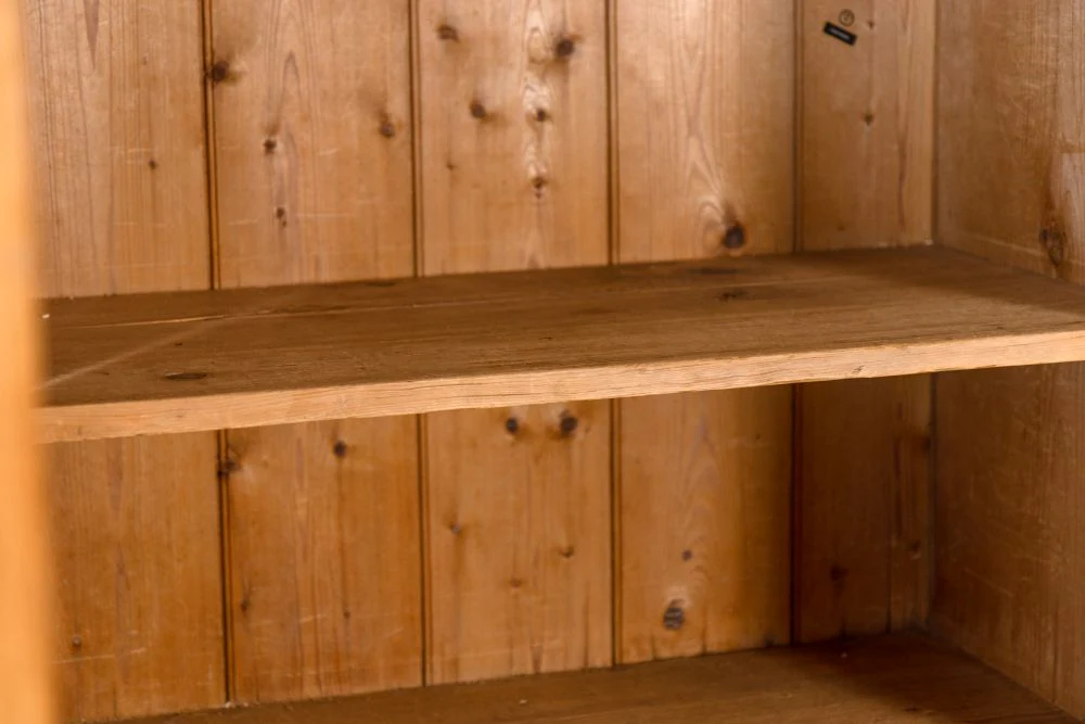 Antique Solid Pine Housekeepers Cupboard - Image 9