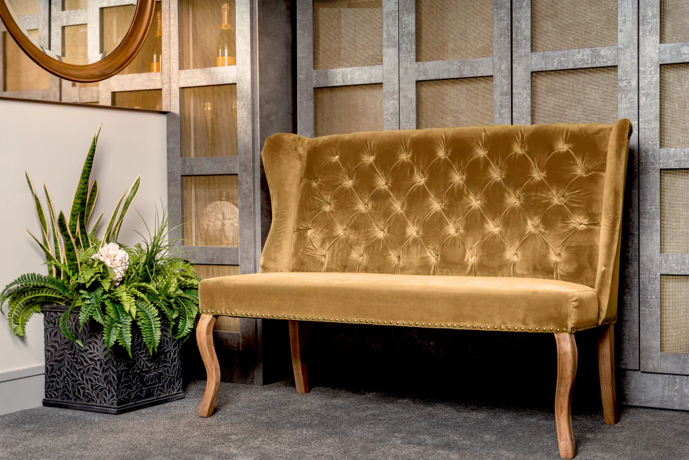 St. Emilion Velvet Dining Bench Range