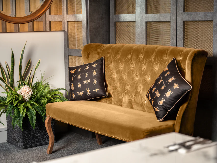 St. Emilion Velvet Dining Bench Range - Image 2