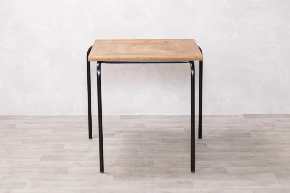Indoor Stacking Table with Chevron Pine Top - Image 5