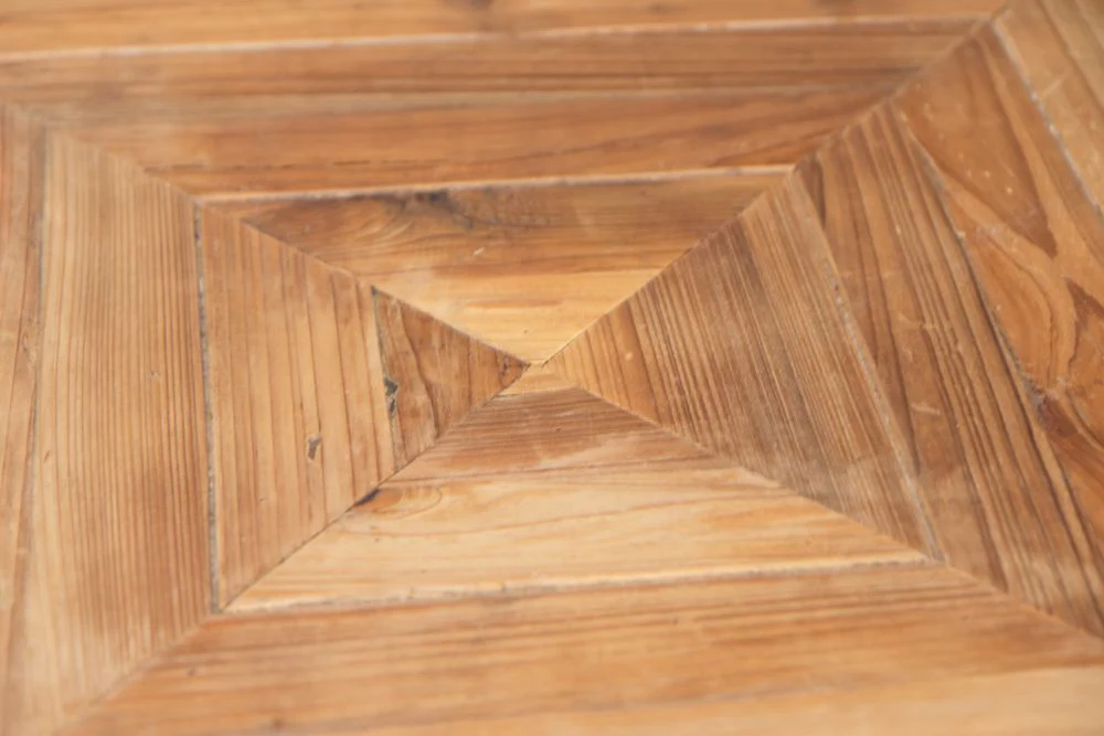 Indoor Stacking Table with Chevron Pine Top - Image 6