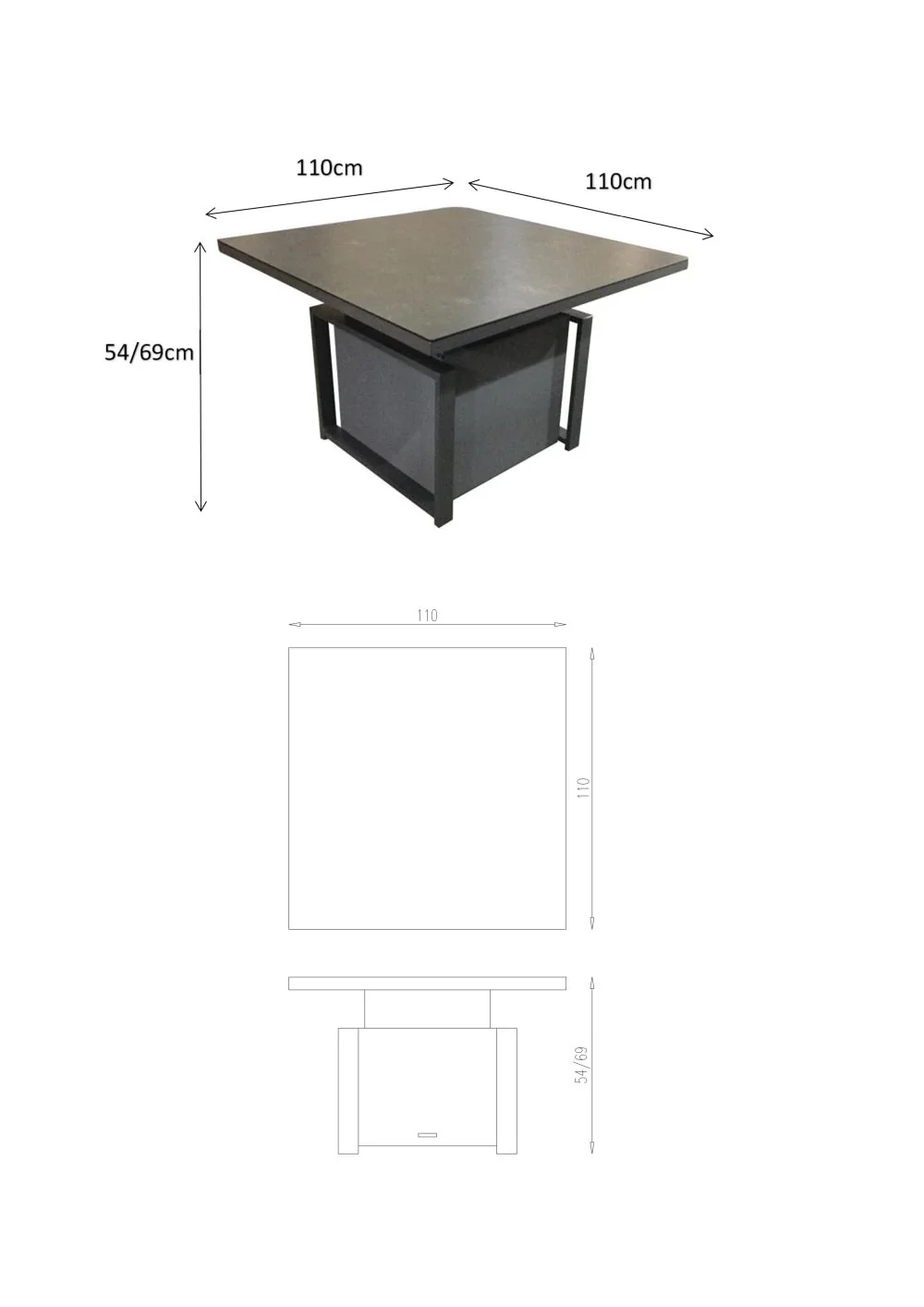 Staunton Outdoor Corner Dining Set with Adjustable Table - Image 6
