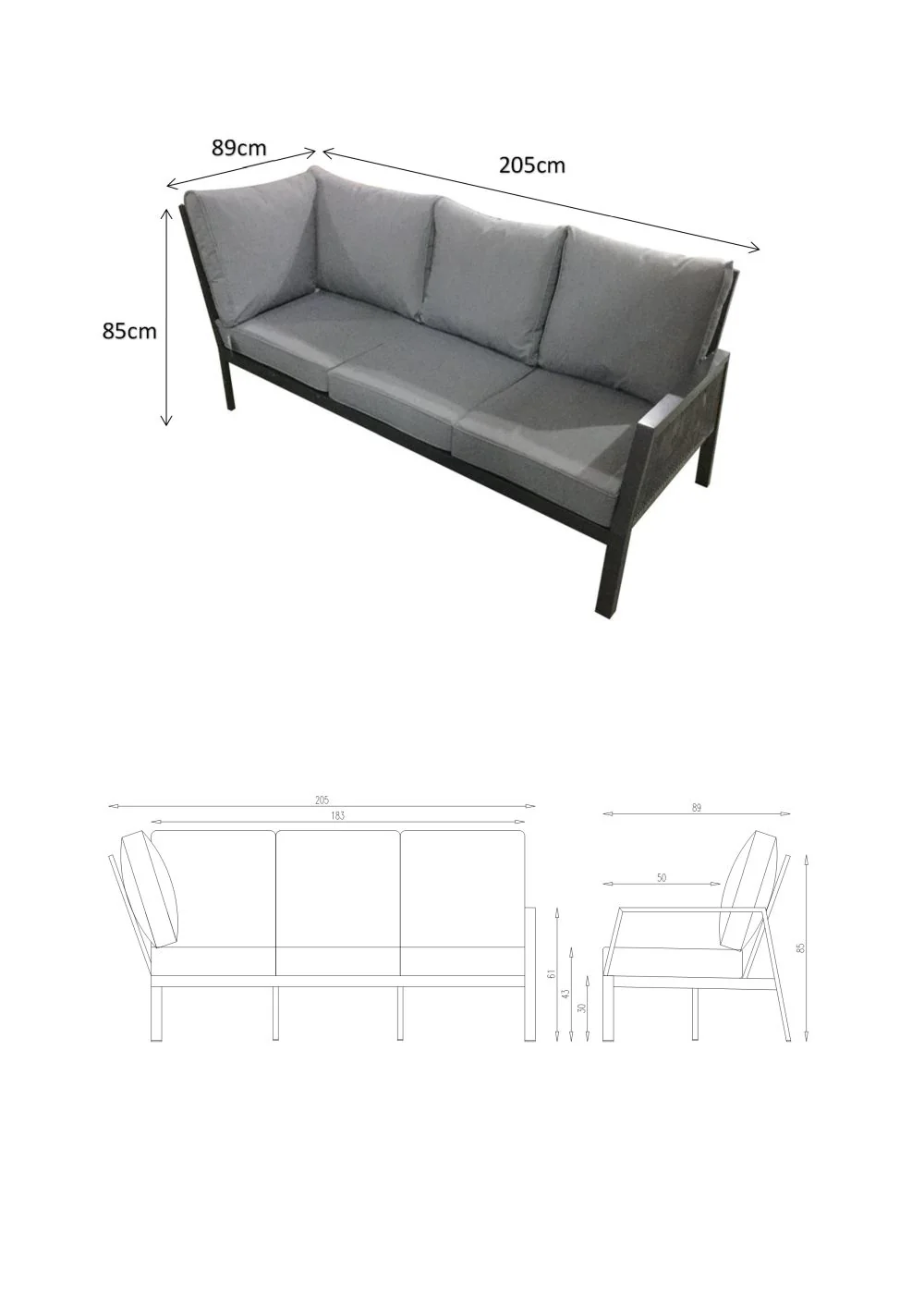 Staunton Outdoor Corner Dining Set with Adjustable Table - Image 8