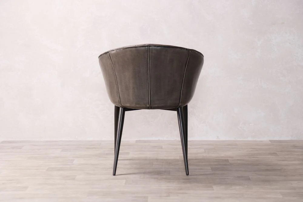 Sutton Faux Leather Curved Back Dining Chair - Image 10