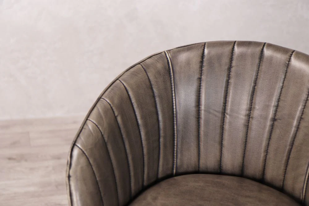 Sutton Faux Leather Curved Back Dining Chair - Image 11