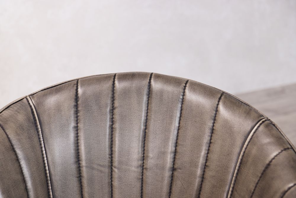 Sutton Faux Leather Curved Back Dining Chair - Image 12