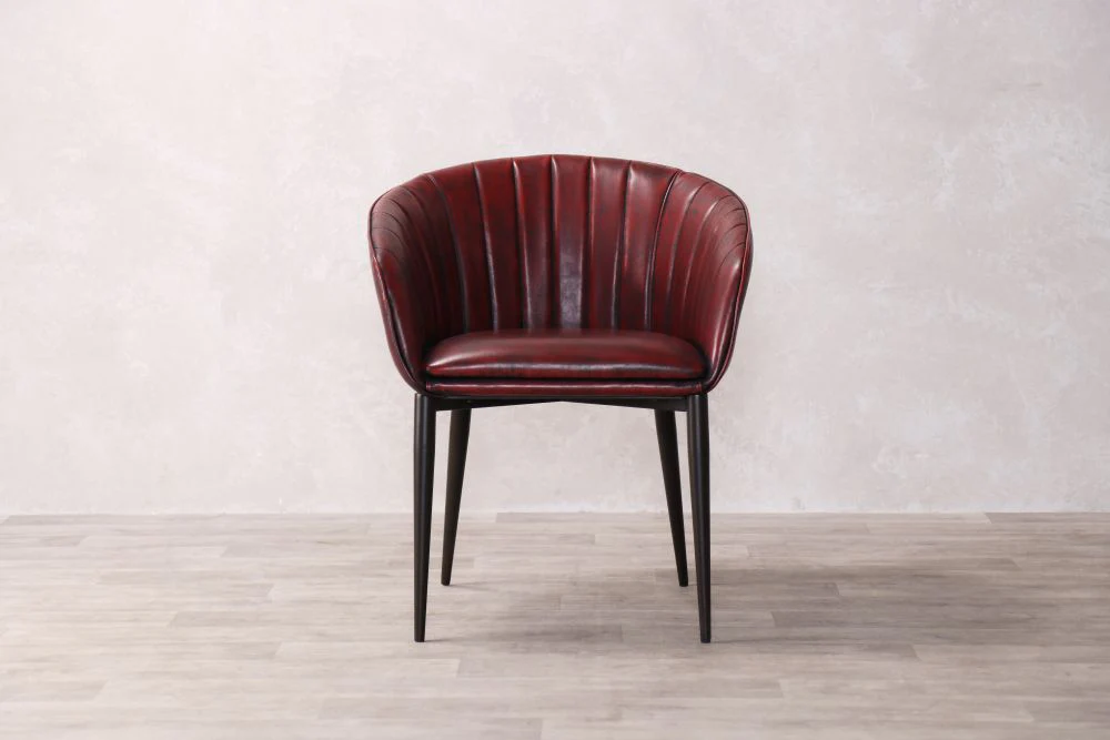 Sutton Faux Leather Curved Back Dining Chair - Image 18