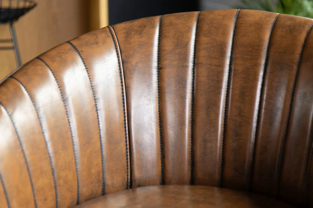 Sutton Faux Leather Curved Back Dining Chair - Image 28