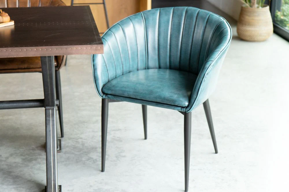 Sutton Faux Leather Curved Back Dining Chair - Image 37