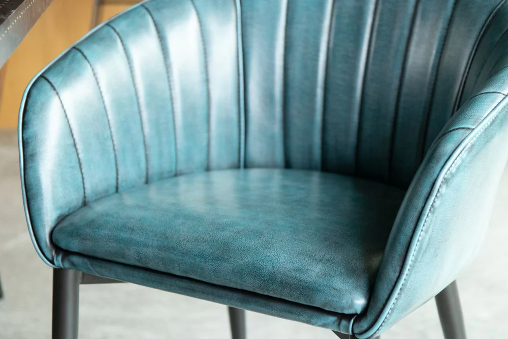 Sutton Faux Leather Curved Back Dining Chair - Image 38