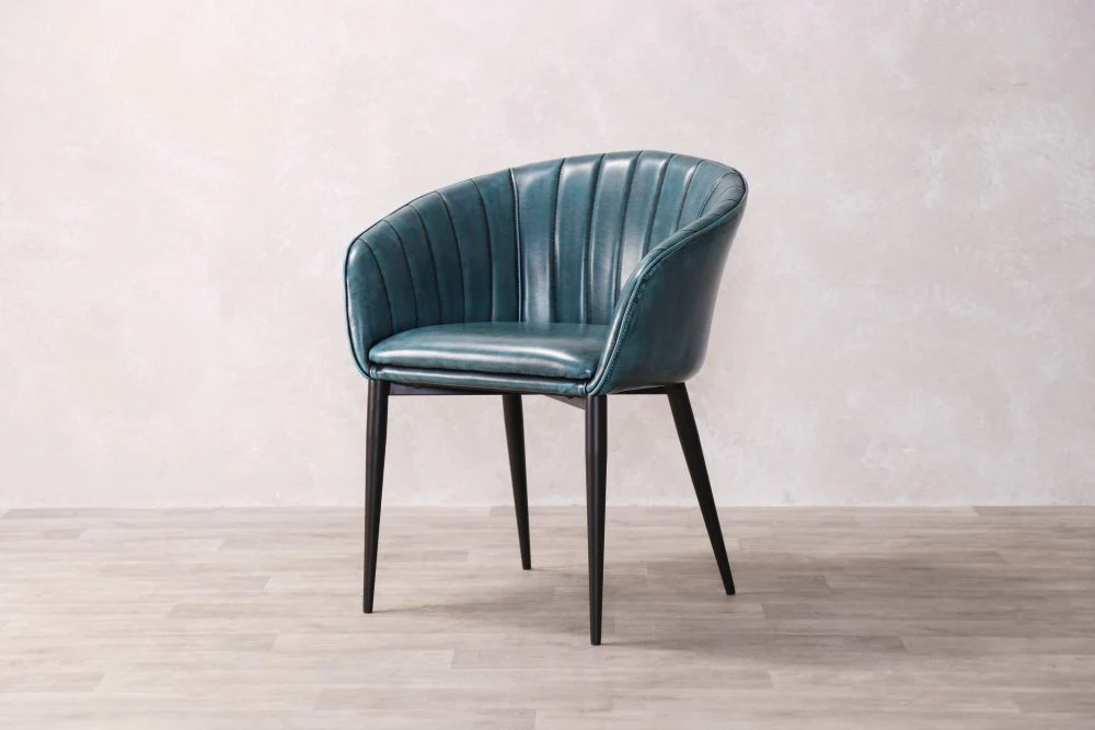 Sutton Faux Leather Curved Back Dining Chair - Image 39