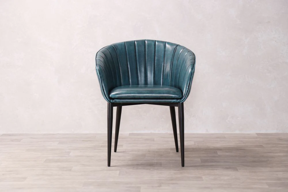 Sutton Faux Leather Curved Back Dining Chair - Image 40