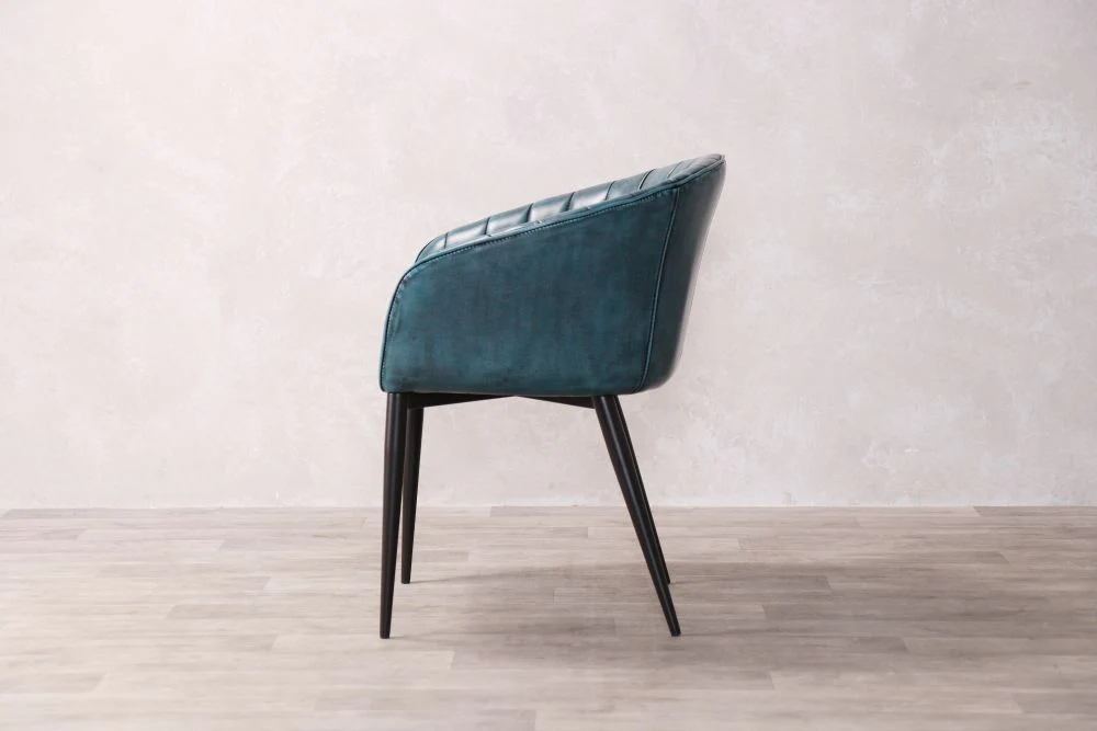 Sutton Faux Leather Curved Back Dining Chair - Image 41