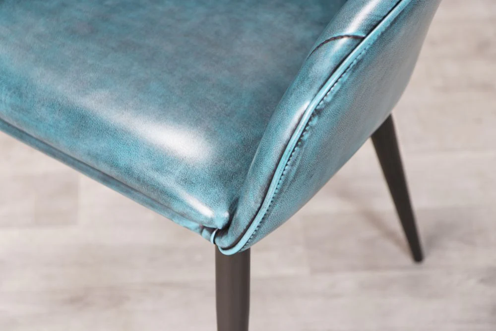 Sutton Faux Leather Curved Back Dining Chair - Image 45