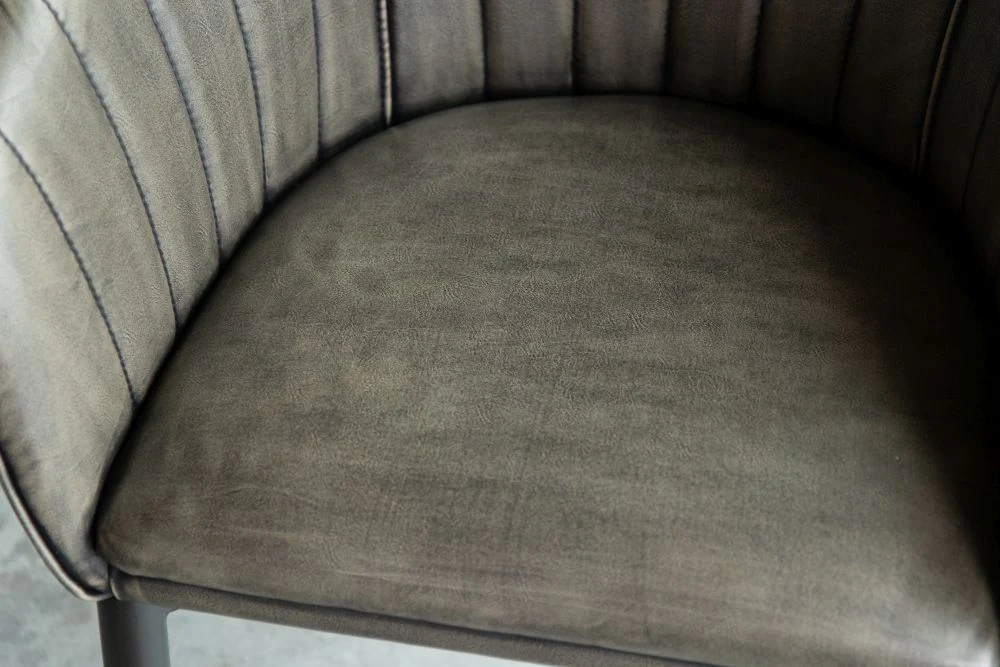 Sutton Faux Leather Curved Back Dining Chair - Image 5