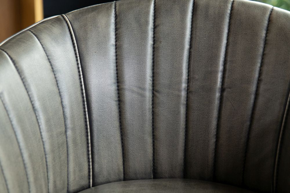 Sutton Faux Leather Curved Back Dining Chair - Image 6