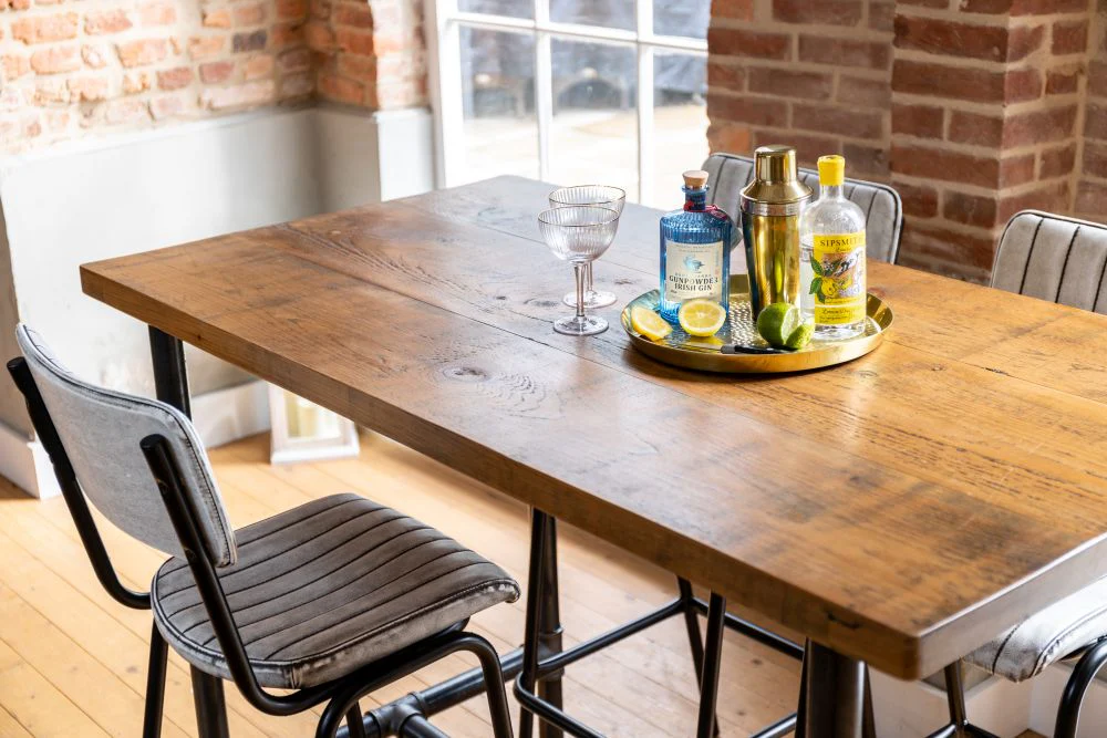 Steamer Tall Pipework Bar Table (Poseur) - Image 21