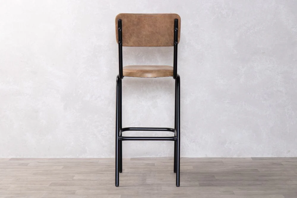 Shoreditch Tall Leather Bar Stools - Image 14