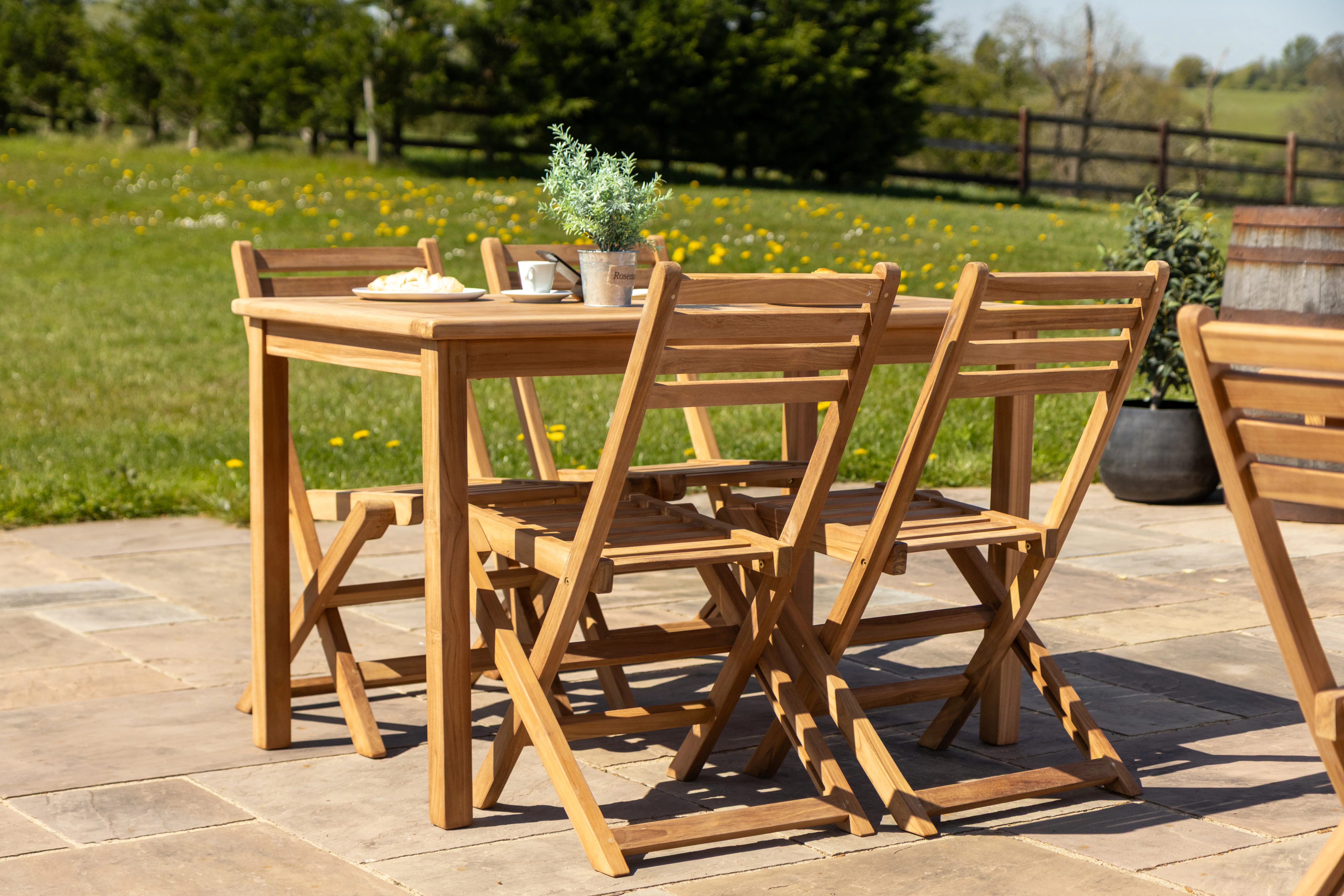 Teak Outdoor Dining Table - Image 28