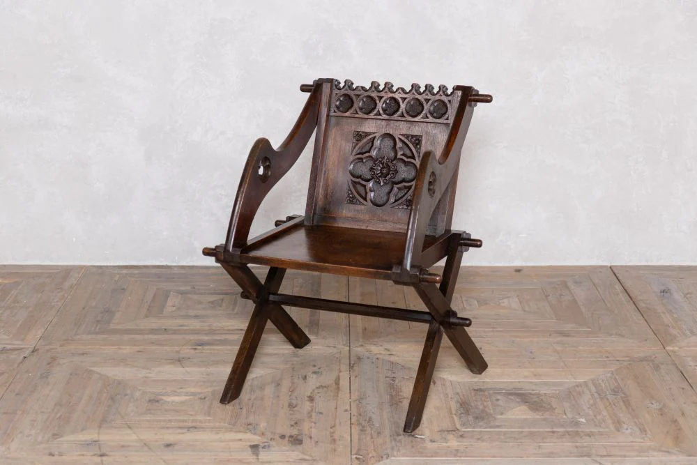 Traditional Victorian Oak Clergy Chair