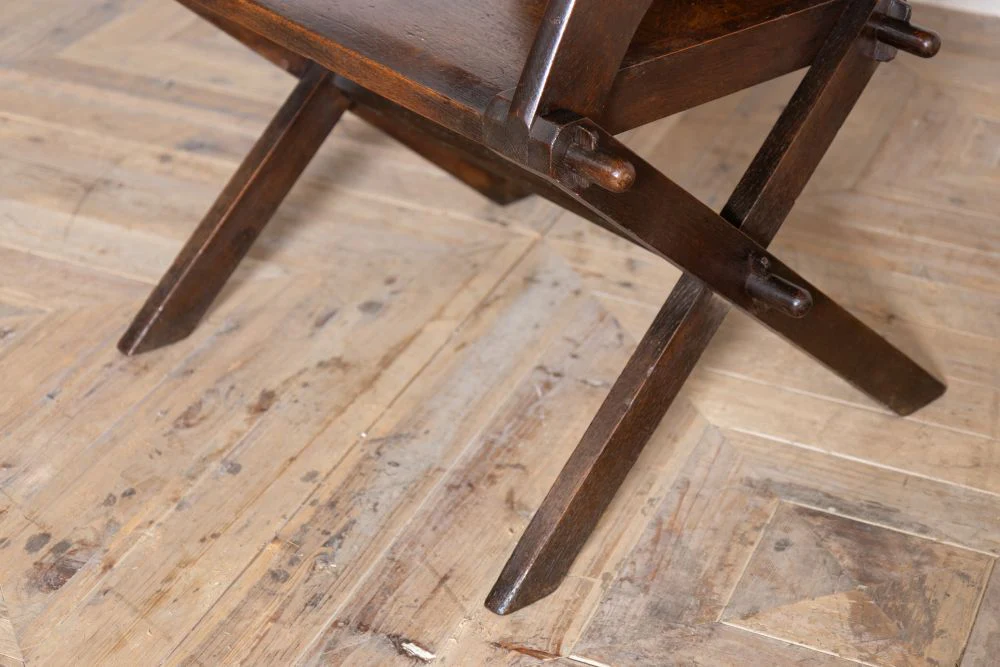 Traditional Victorian Oak Clergy Chair - Image 10