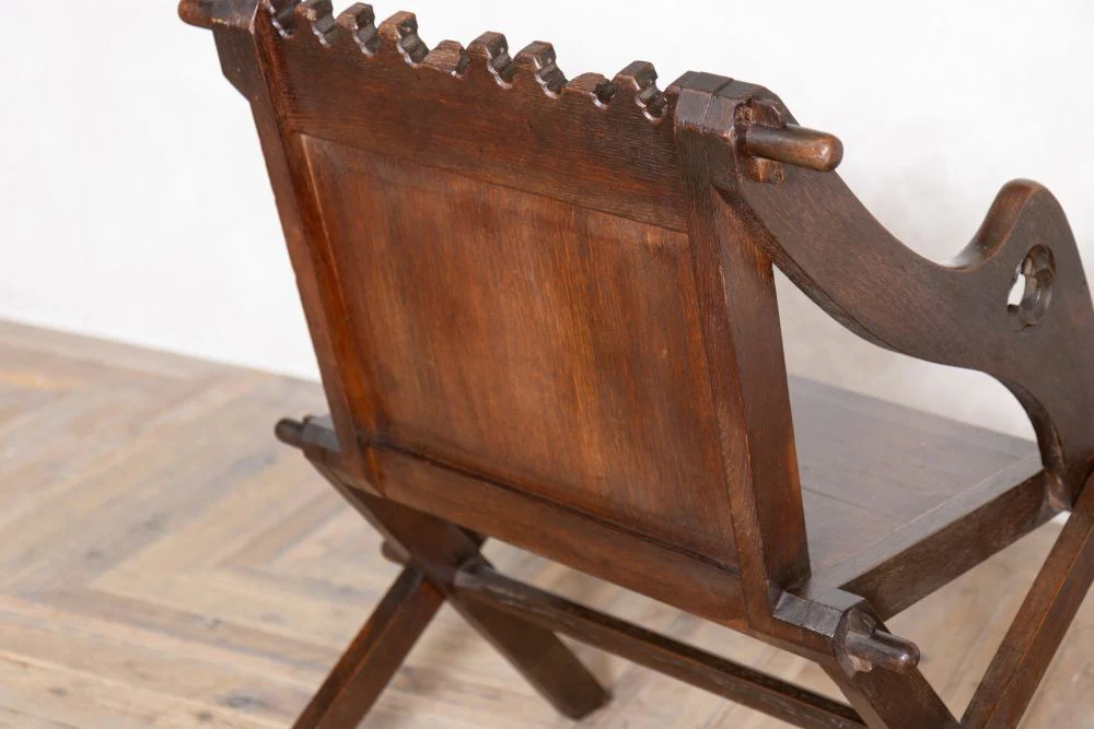 Traditional Victorian Oak Clergy Chair - Image 12