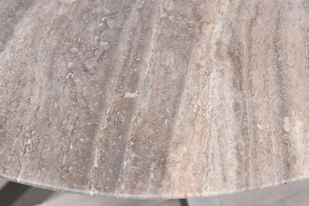 Travertine Top Round Dining Table Range - 130cm - Image 15