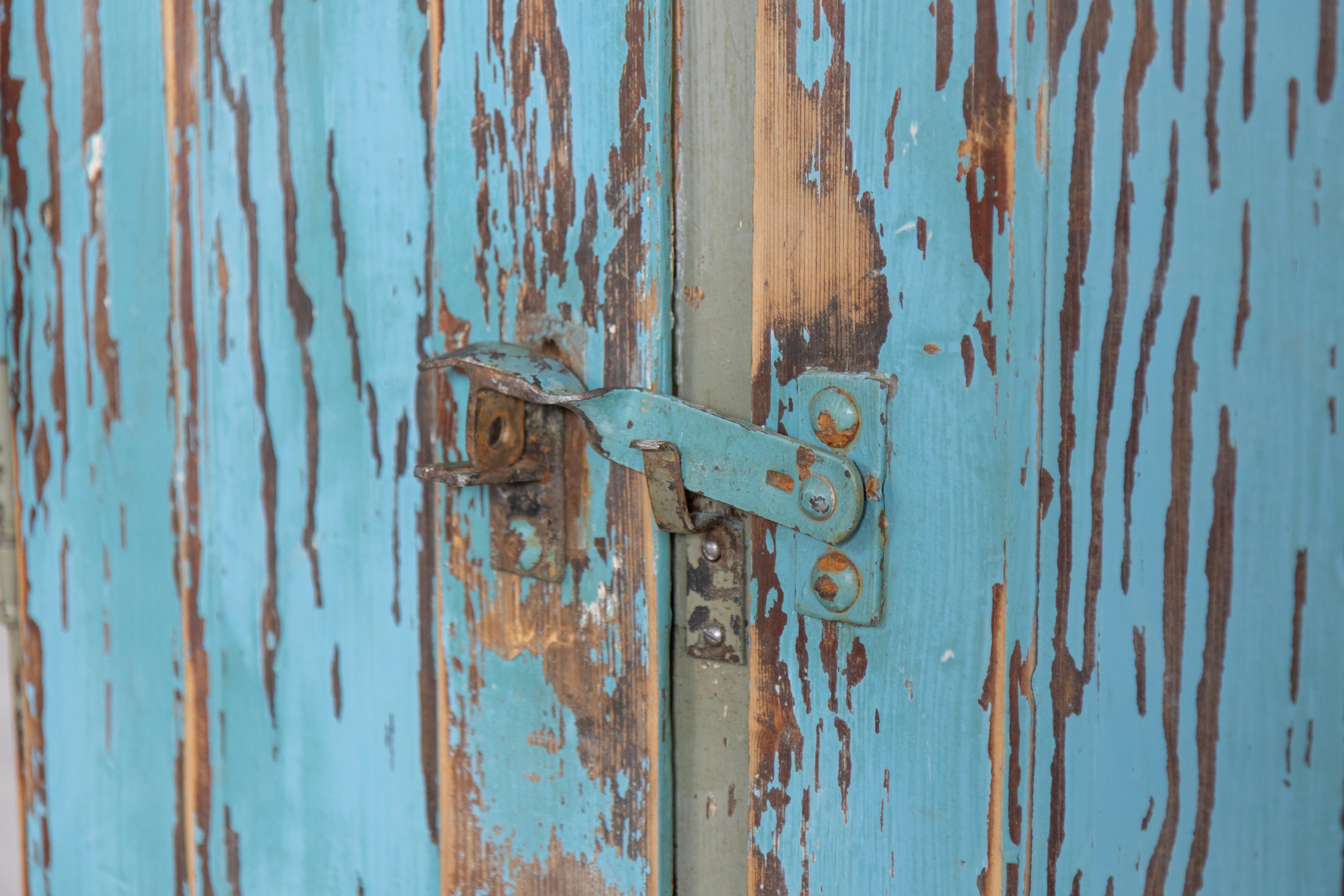 Two Door Distressed Look Timber Lockers - Image 22