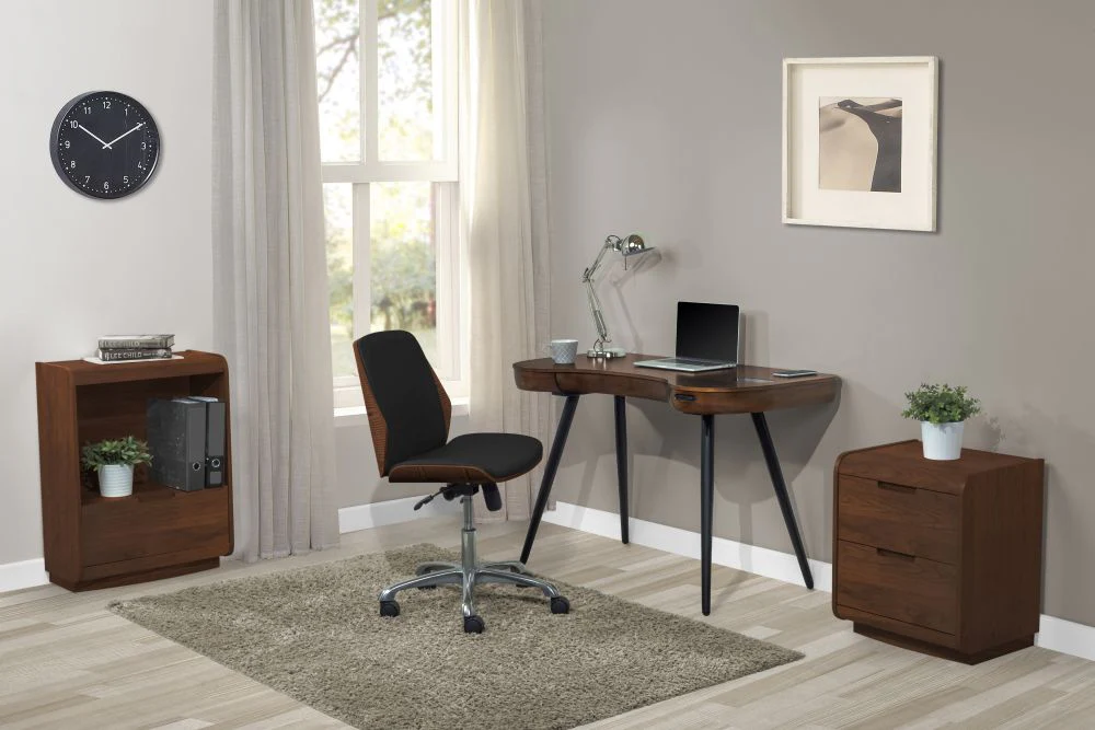 Stockholm Two Drawer Pedestal - Walnut - Image 4