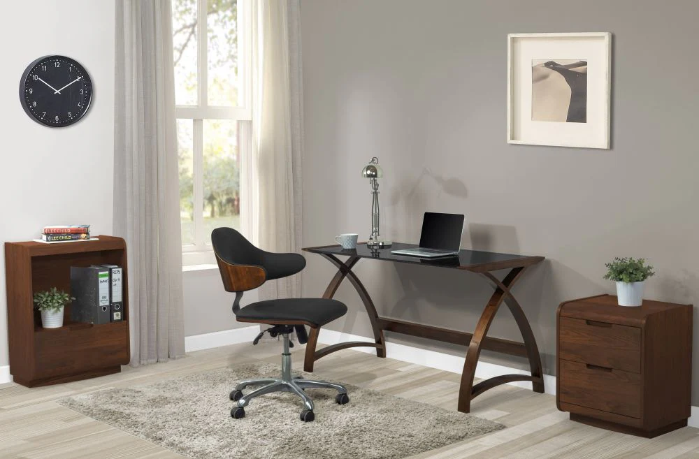 Stockholm Two Drawer Pedestal - Walnut - Image 5