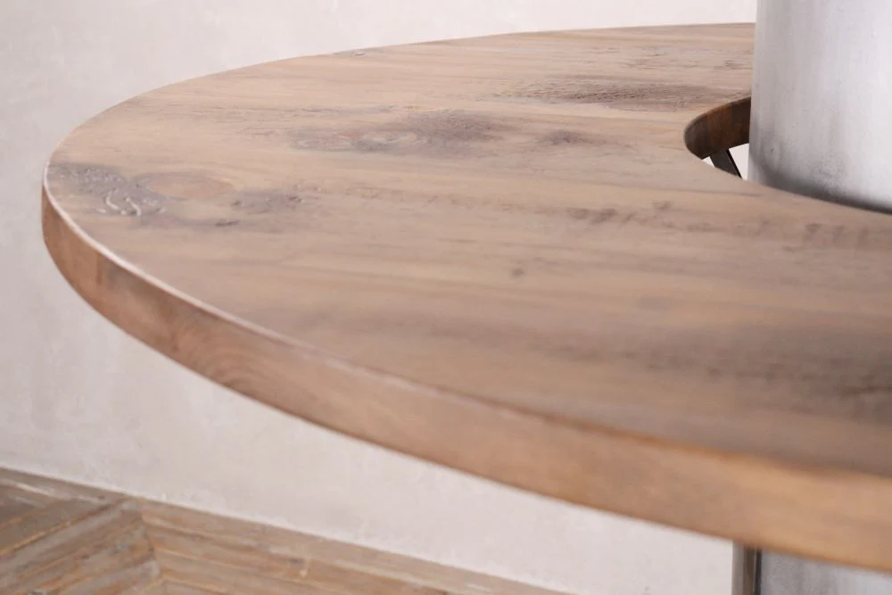 Galvanised Water Tank Upcycled Poseur Table - Image 6