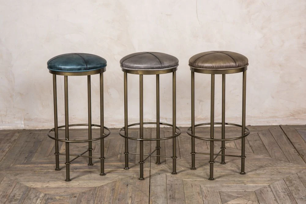 York Upholstered Bar Stools