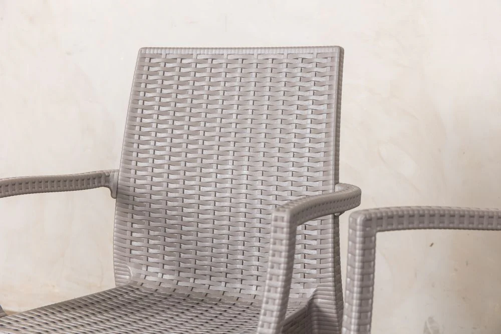 Valencia Rattan Garden Furniture Set of Six - Taupe - Image 20
