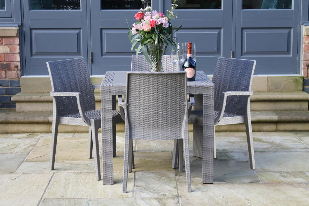 Valencia Outdoor Furniture Set of Two - Taupe - Image 2