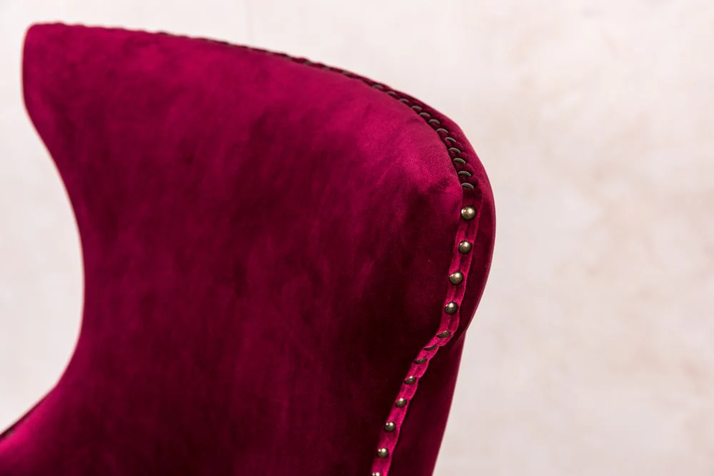 Chester Velvet Bar Stool - Image 4