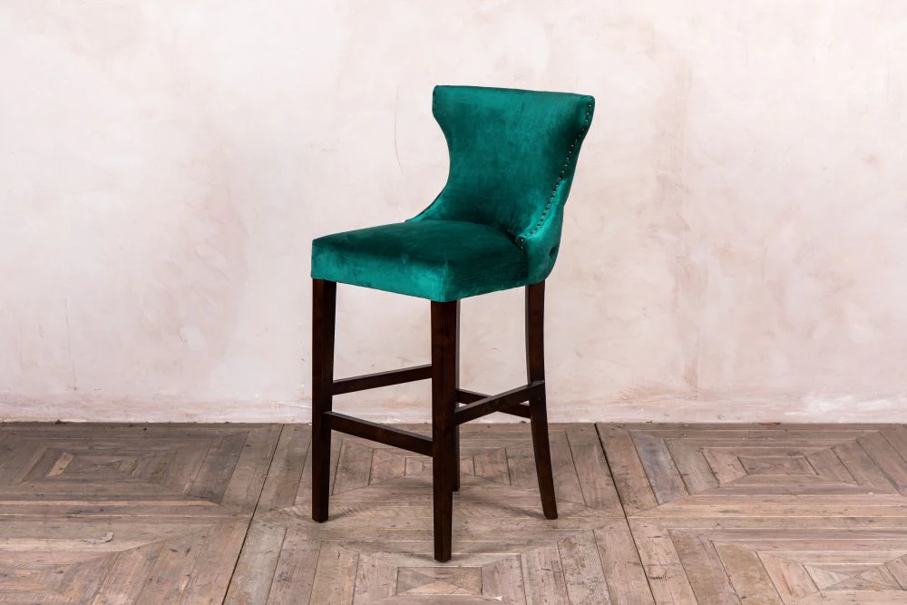Chester Velvet Bar Stool - Image 5