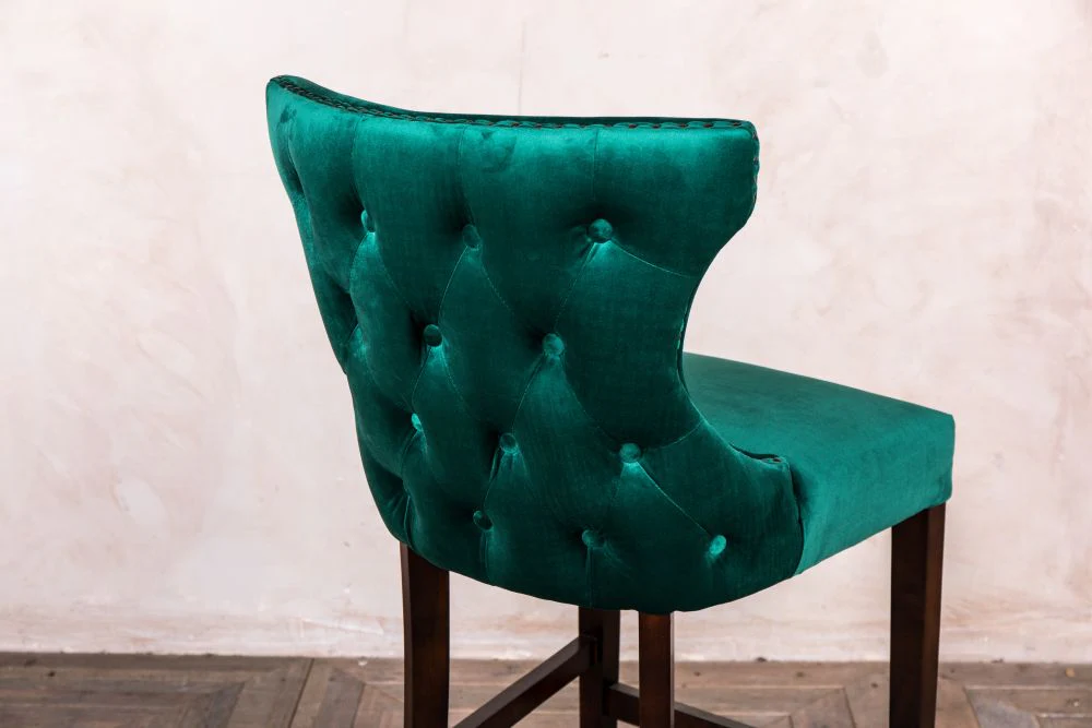 Chester Velvet Bar Stool - Image 7