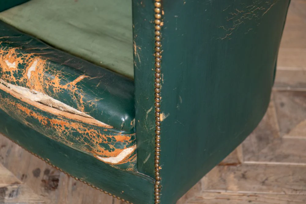 Victorian Leather Tub Chair - Image 5