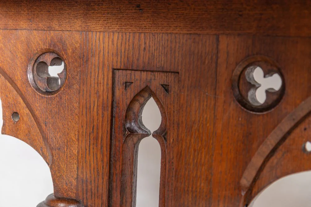 Vintage Victorian Oak Front of House Lectern Stand - Image 11