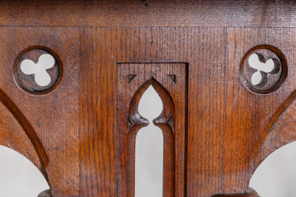 Vintage Victorian Oak Front of House Lectern Stand - Image 12
