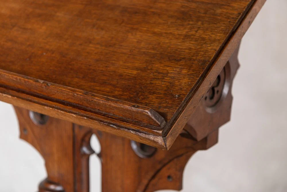 Vintage Victorian Oak Front of House Lectern Stand - Image 6