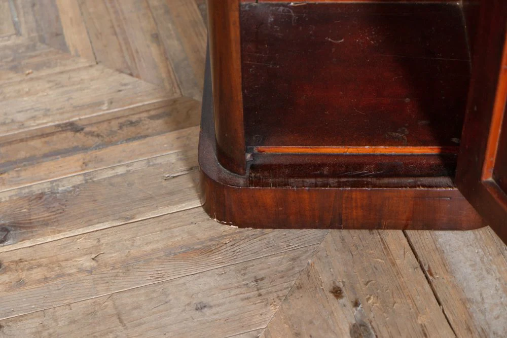 Victorian Mahogany Marble Top Bedside Cupboard - Image 7