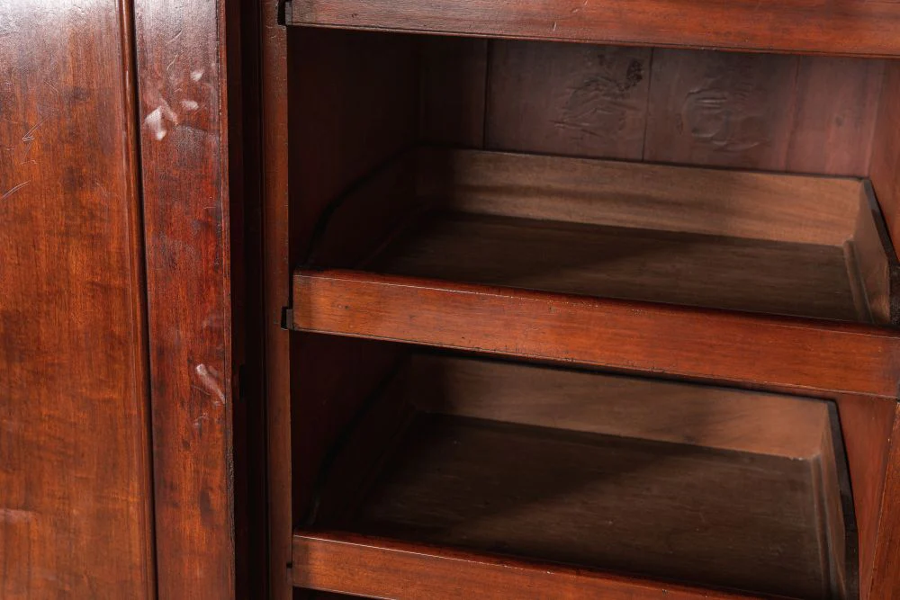 Victorian Mahogany Triple Wardrobe - Image 3