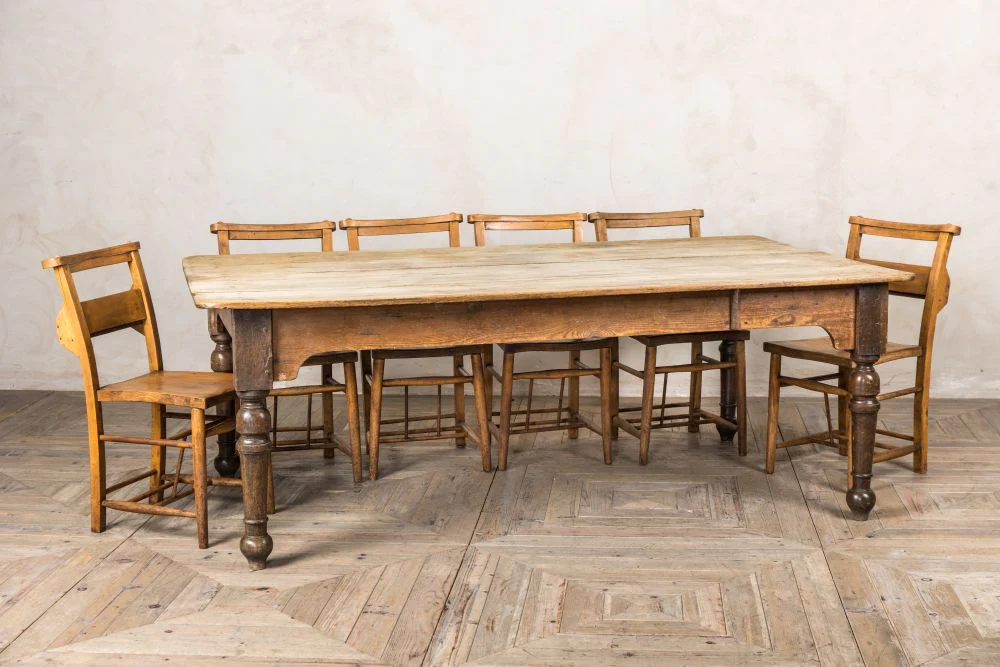 Victorian Pine Scrub Top Table - Image 2