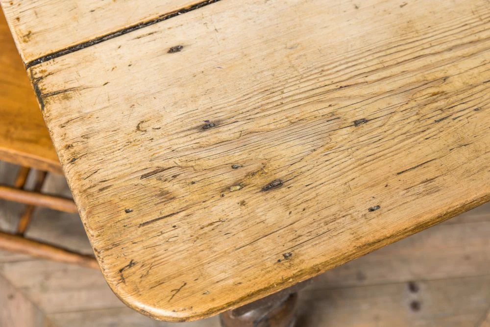 Victorian Pine Scrub Top Table - Image 4