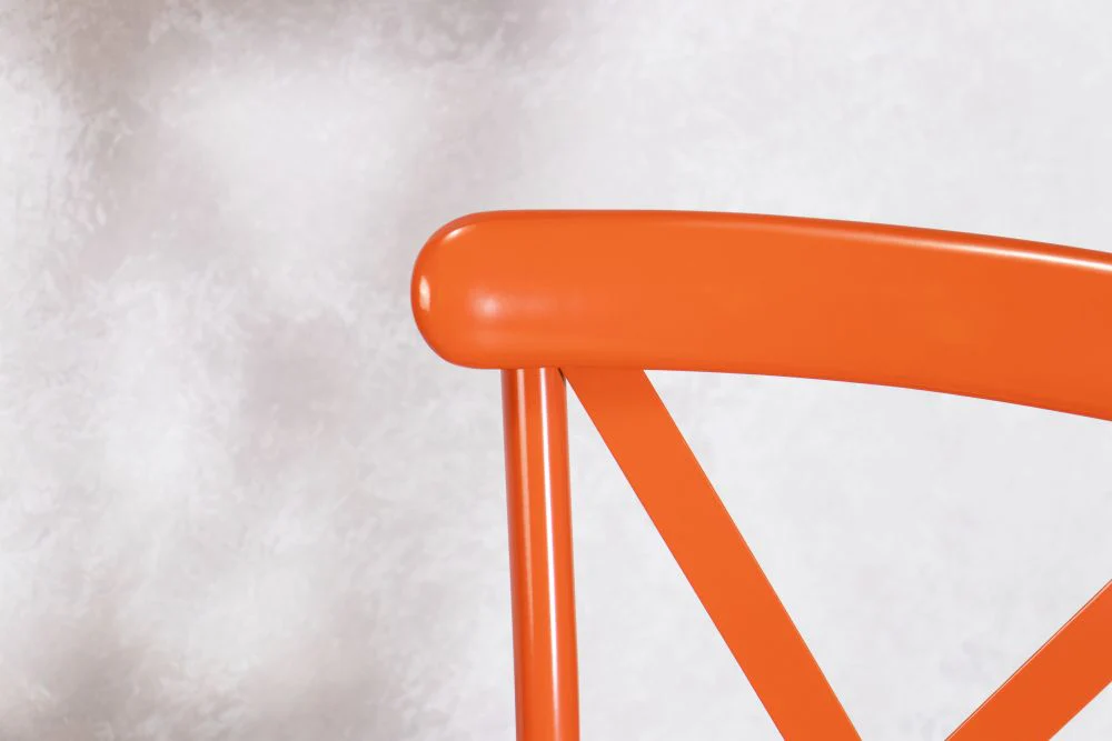 Vienna Outdoor Aluminium Chair - Orange - Image 3