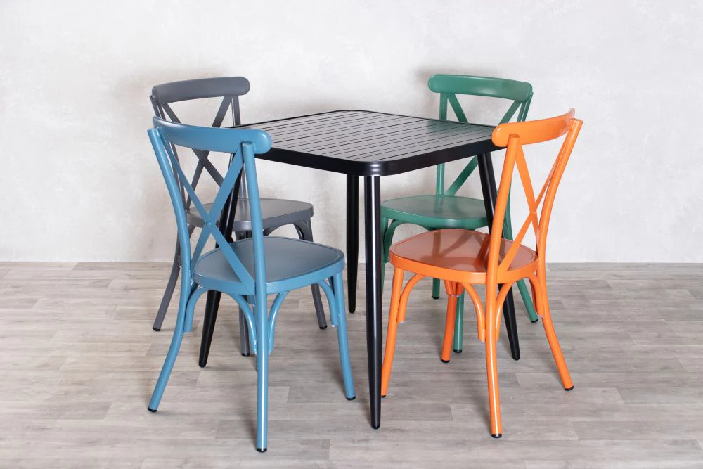 Vienna Outdoor Aluminium Chair - Orange - Image 7