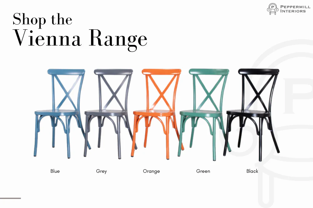 Vienna Outdoor Aluminium Chair - Orange - Image 9
