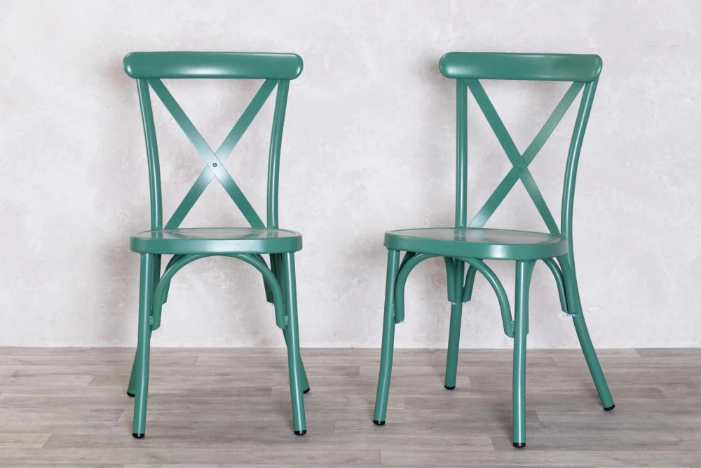 Vienna Outdoor Aluminium Chair - Green - Image 2